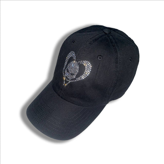 GLITTER HEART CAP